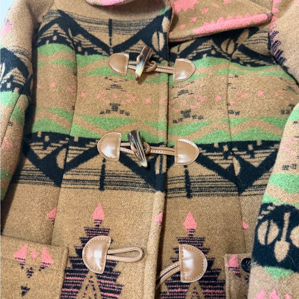 Aztec Patterned Coat - image 2